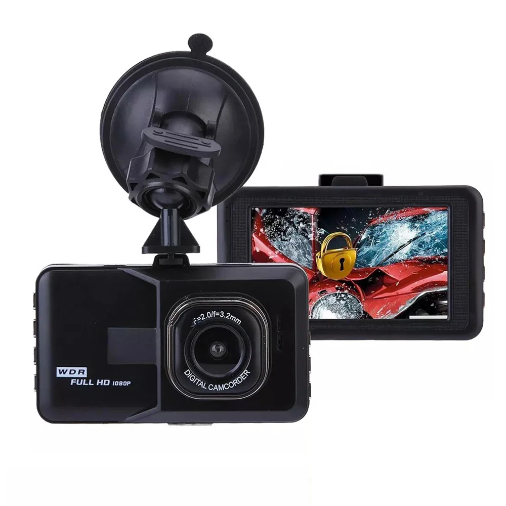 Автомобильный видеорегистратор 3 дюйма HD 1080P с ночным видением монитор парковки