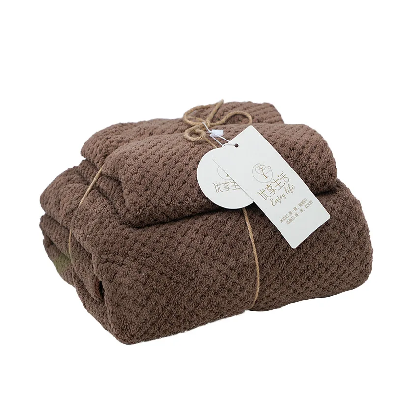 Новинка банное полотенце из кораллового флиса с ананасом набор полотенец для