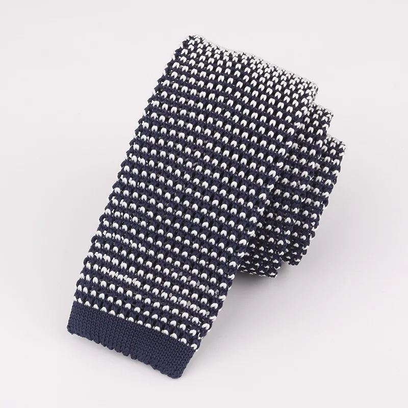 Модные мужские вязаные галстуки в клетку новые брендовые 6 см узкая ширина