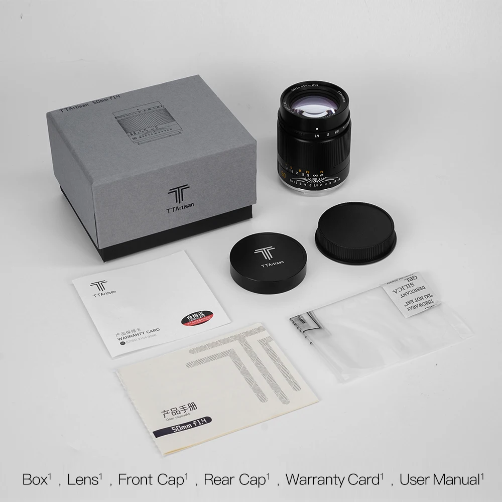 Объектив камеры TTArtisan 50 мм F1.4 ASPH полнокадровый для крепления Sony E объектив MF A7R Ⅲ Ⅳ