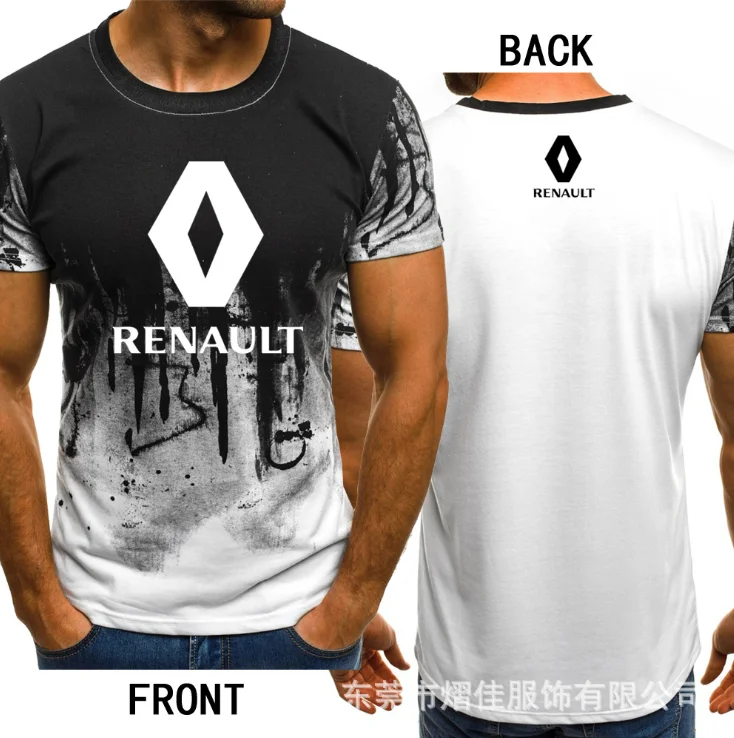 

2020 NEW flag PENAULT Print Gradient color T Shirt Men Breathable Mens Short Sleeve Fitness Mens t shirt