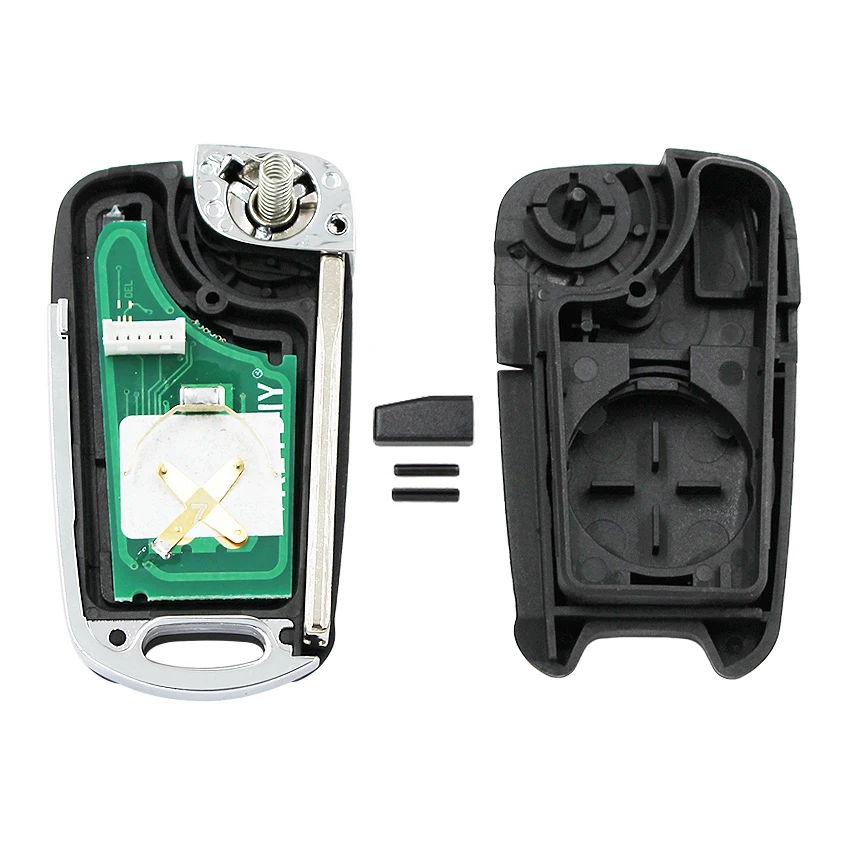 Модернизированный 3 кнопки флип дистанционного ключа Fob 433 МГц ID46 чип для Kia Sportage
