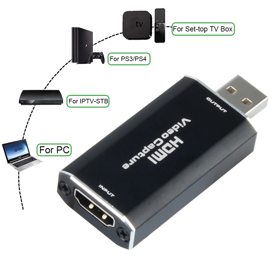 Карта захвата USB HD для в HDMI игры NS видео OBS Запись реальном времени | Безопасность и