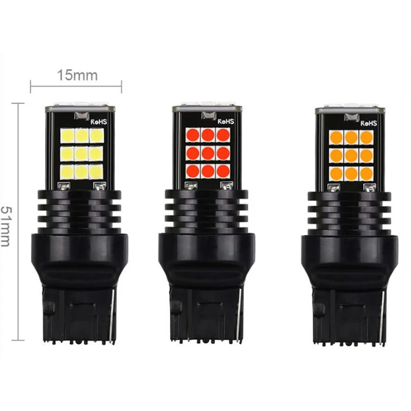 2x S25 1157 P21/5W BAY15D 1156 BA15S P21W светодиодные лампы s Canbus автомобильные 3030 24SMD указатели