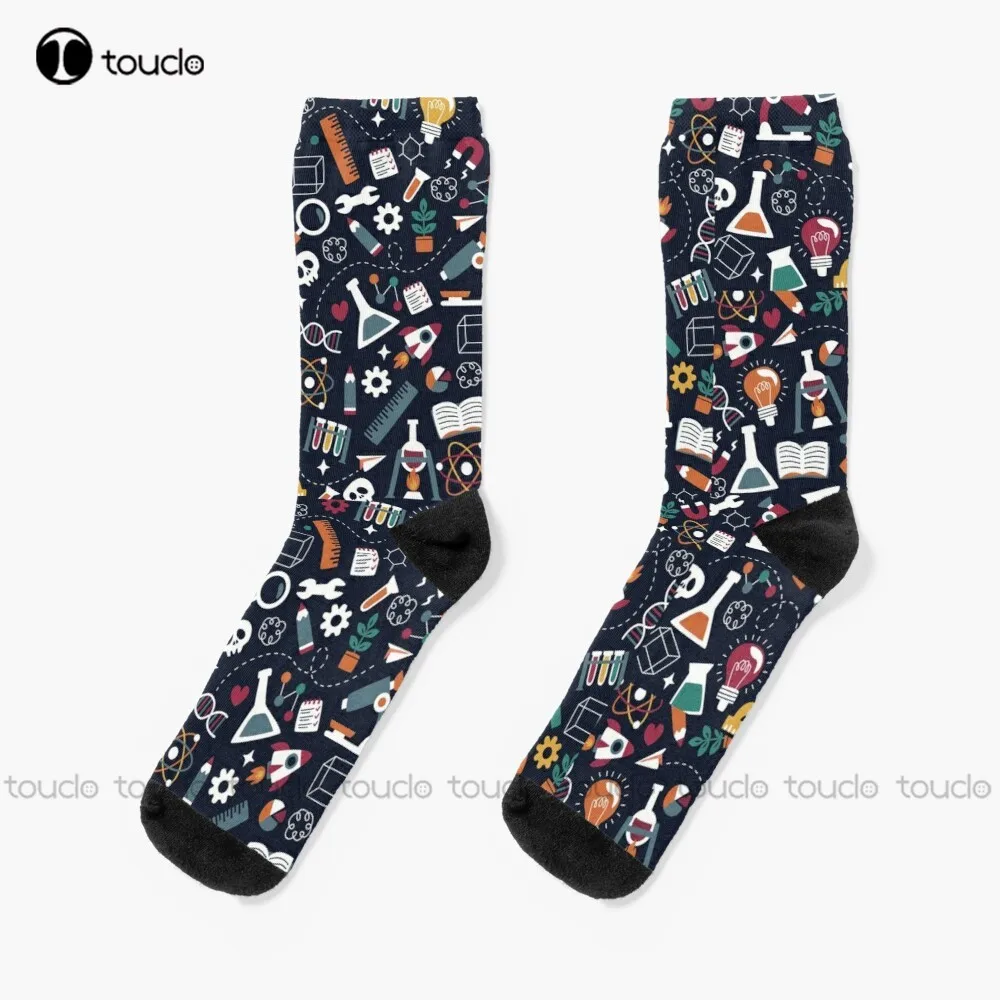 

Amazing Science Socks Mens Soccer Socks Christmas New Year Gift 360° Digital Print Personalized Custom Hd High Quality Women Men