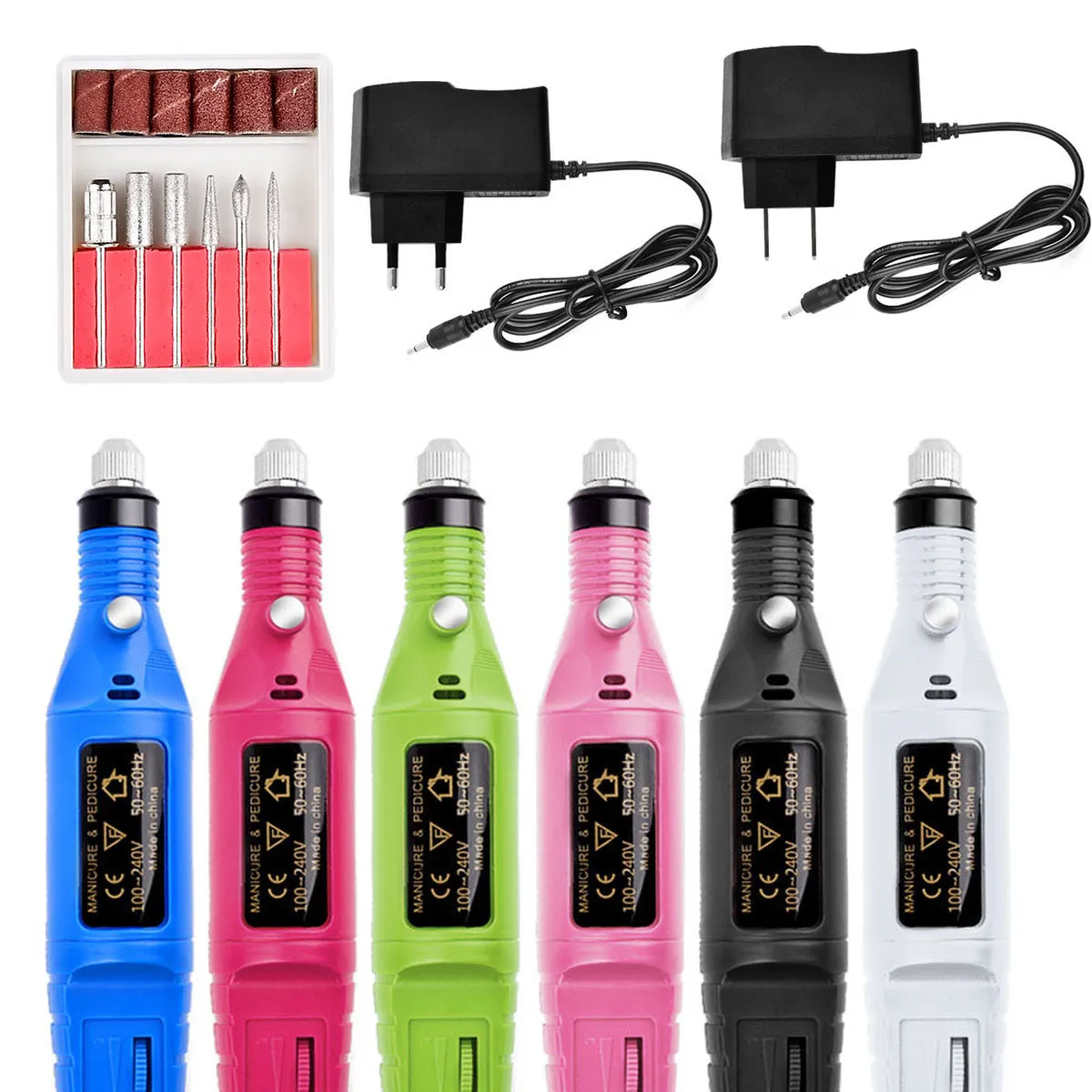 Портативная электрическая шлифовальная машинка для ногтей с регулируемой