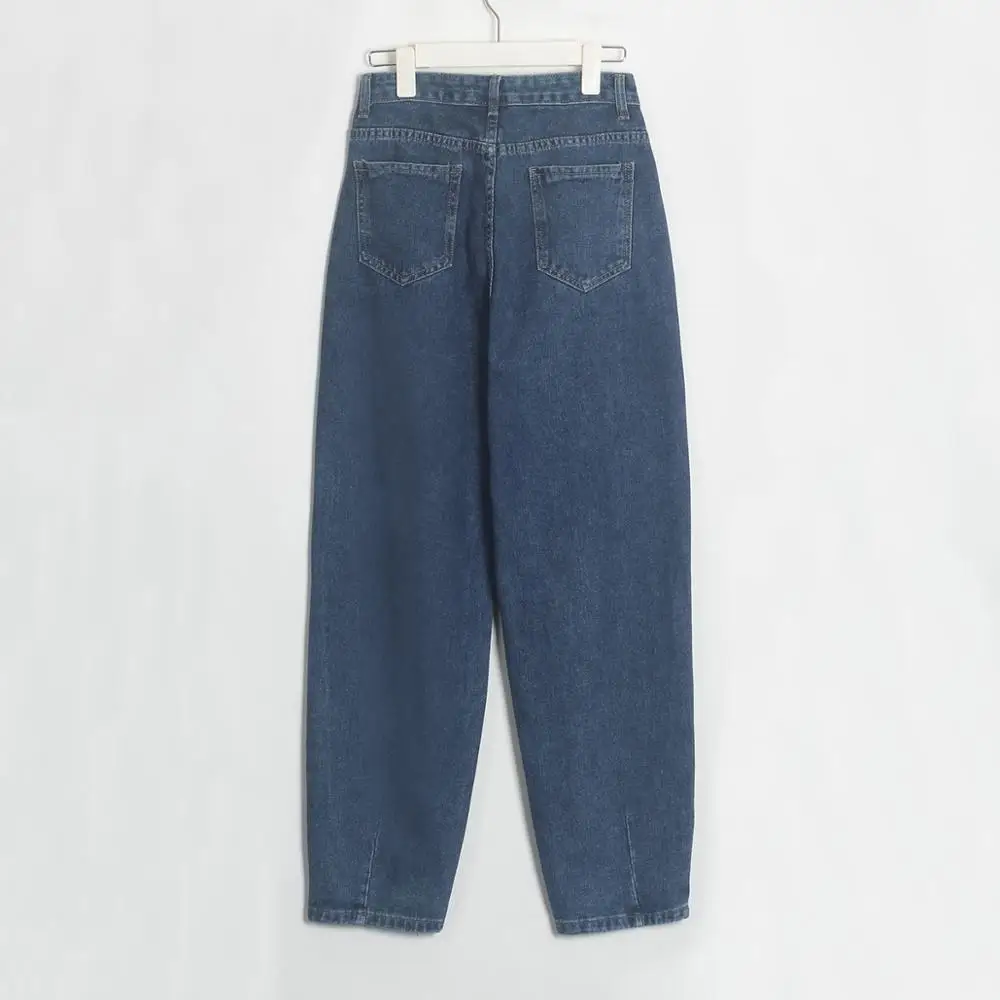 

Wixra Women Harem Denim Jeans Pants Ladies Casual Bottoms Female Trousers Autumn Winter High Waist Trousers