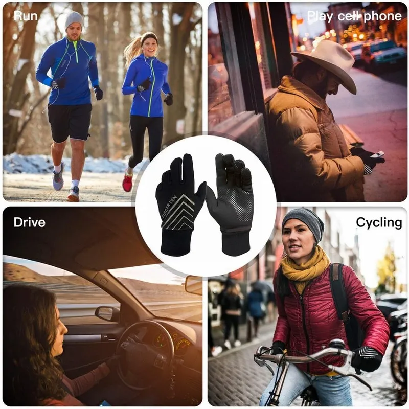 Новые Мягкие Зимние перчатки для сенсорных экранов мужчин и женщин теплые