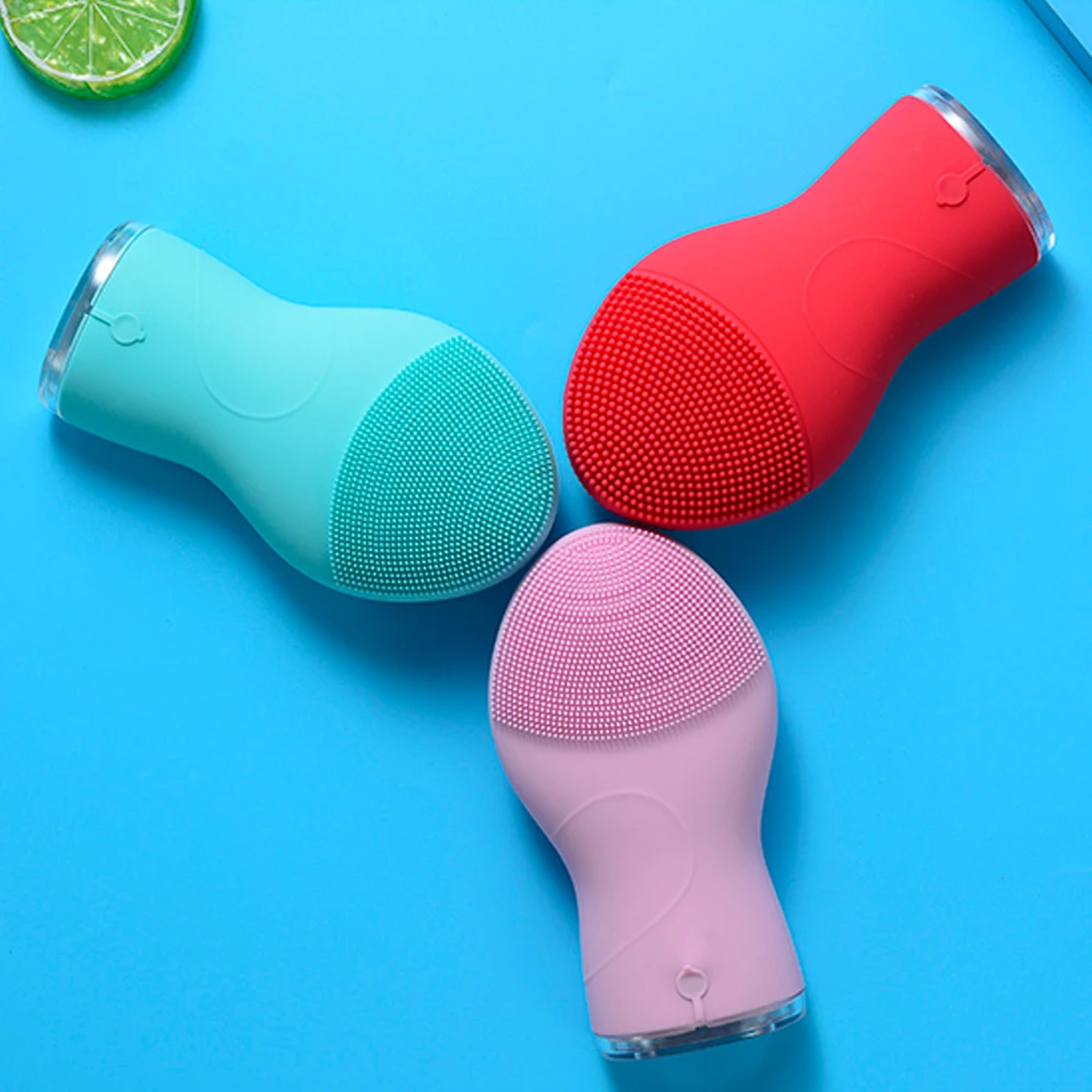 Силиконовая электрическая Очищающая щетка для лица массаж кожи Sonic Vibracion