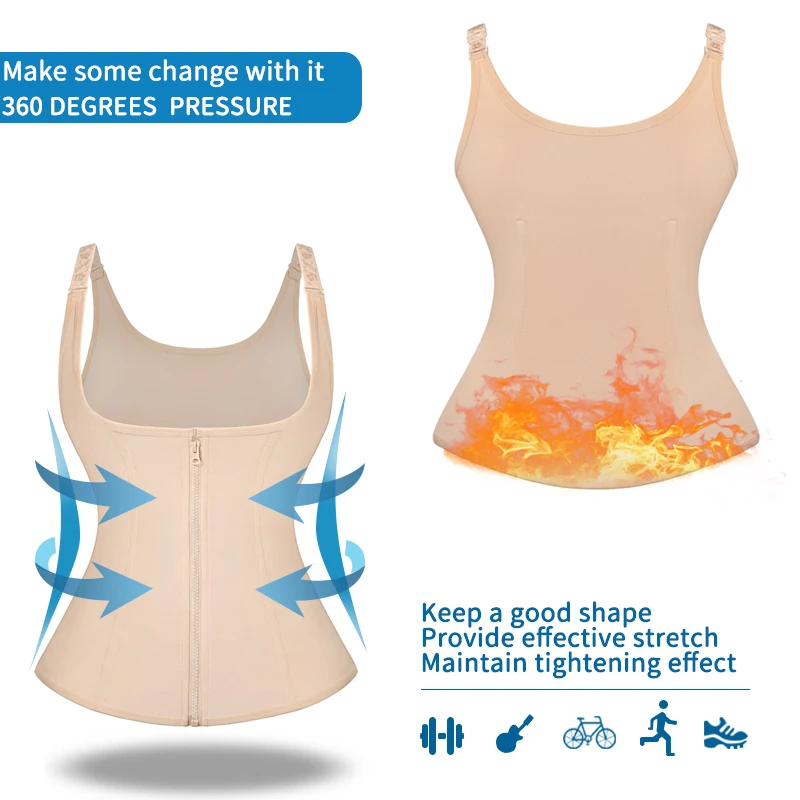 Женский корсет для похудения жилет коррекции фигуры пояс триммер тренировок