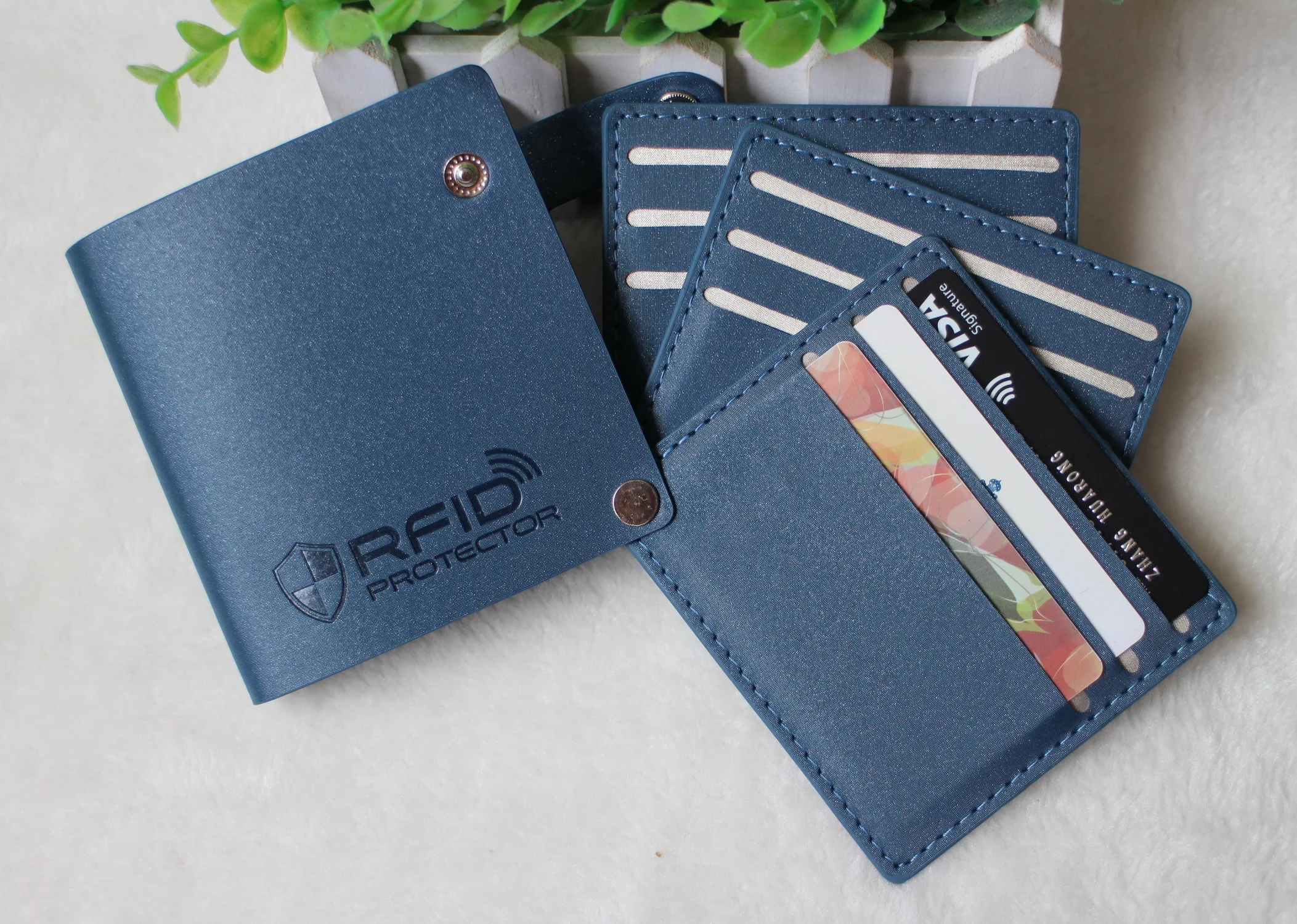 Новые стили защита от кражи для карт из искусственной кожи RFID Блокировка