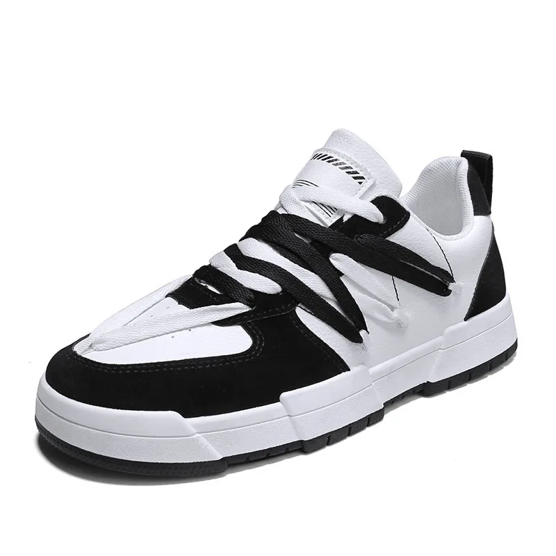 

Men'S Fashion Casual Shoes Lace Up Leather Thick Bottom Soft Comfortable Wear-Resistant Outdoor Walking Hiking Runner Sneakers