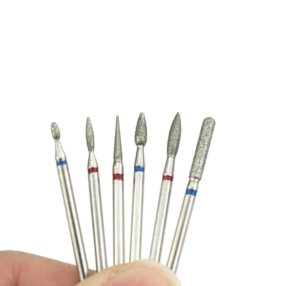 Алмазная фреза для маникюра и педикюра 6 шт./комплект|Принадлежности дизайна