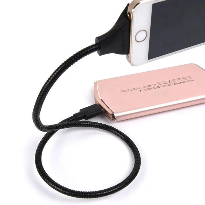 Кабель для передачи данных Type-c с поддержкой ладони Micro Usb Гибкий металлический