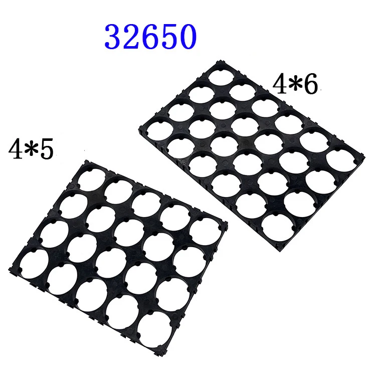 

20pcs/lot 4*5 4*6 32650 Battery Holder Bracket Cell Safety Anti Vibration Plastic Brackets For 32650 Lithium Batteries