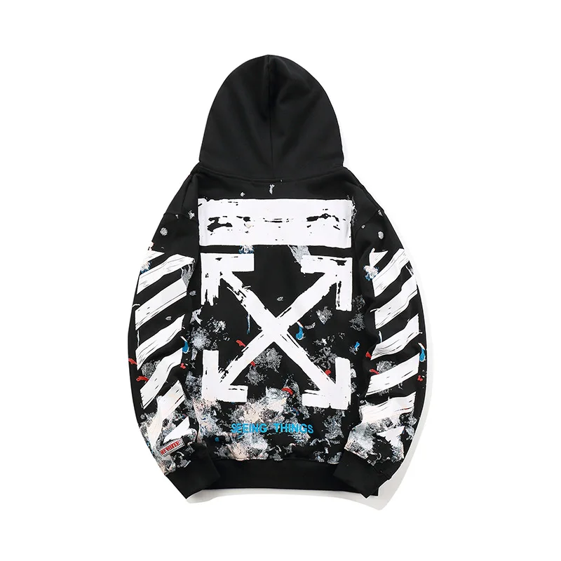 

OFF White Twill Starry Print Hoodie Street Hip Hop Hoodie for Men and Women Off White Jacket High Quality