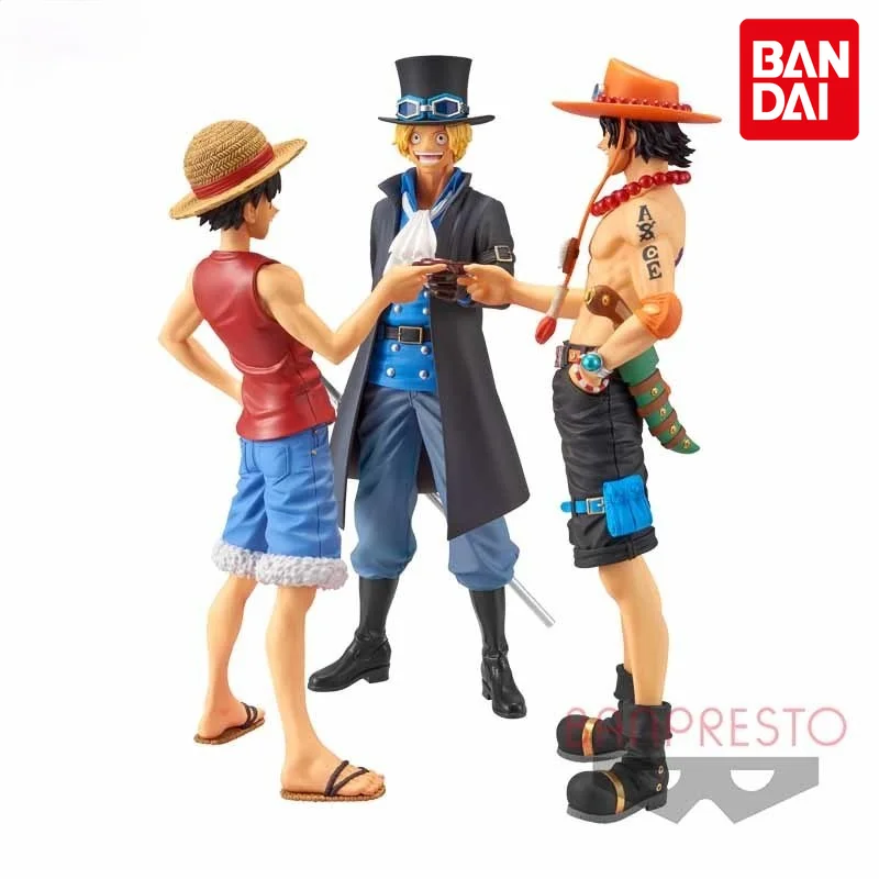 

Bandai One Piece Anime Figure Magazine Figure Special Episode Luffy Sabo Ace Genuine Model Collection Ornaments Children Toys