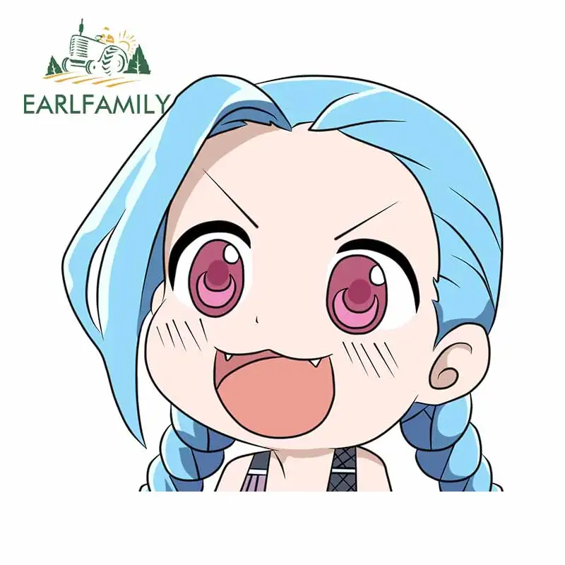 

Виниловая наклейка для автомобиля EARLFAMILY, 13 см х 12,2 см, с аниме, устойчивая к царапинам наклейка для JDM, SUV, RV