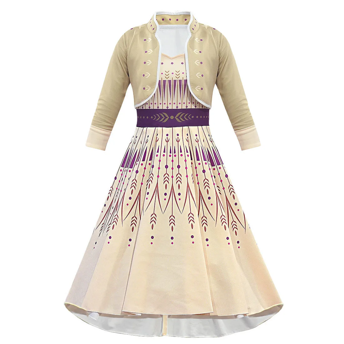 New Dress For Girls Clothing Frozen 2 Elsa Princess Set Christmas Cosplay Birthday Party Sky Blue | Детская одежда и обувь