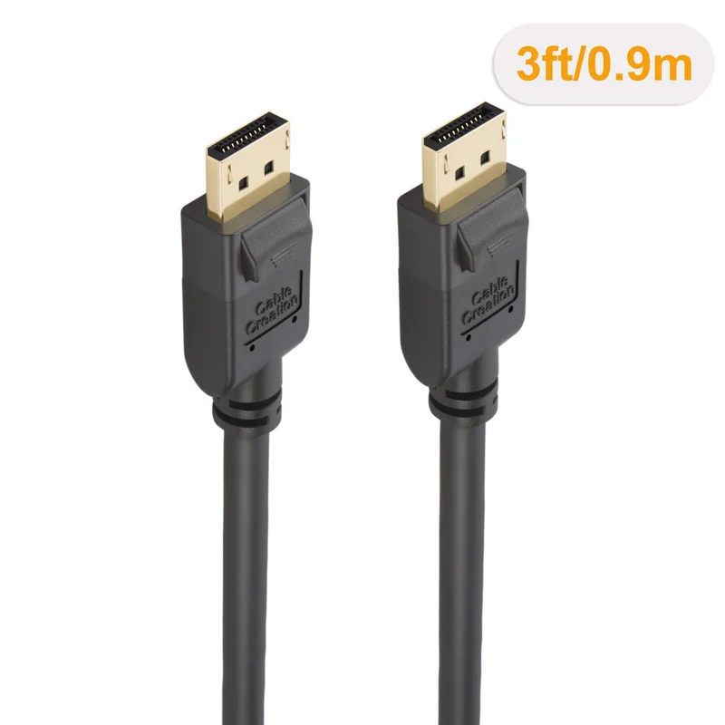 Кабель DisplayPort к DP кабелю позолоченный поддержка разрешения 4K 60 Гц черный