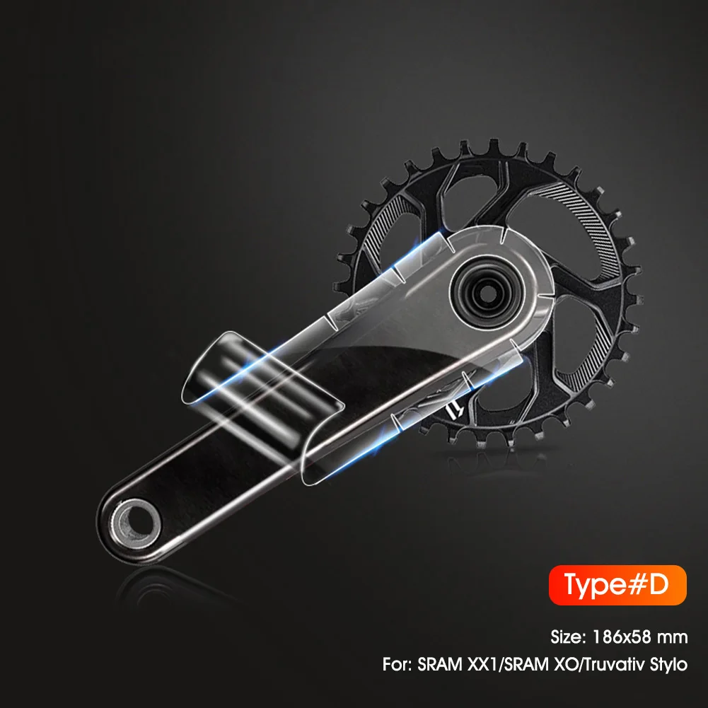

Bike Crank Guard Crank Arm Protective Sticker(Pack of 3) Against Scratch Rubbing for Mountain and Road Bikes
