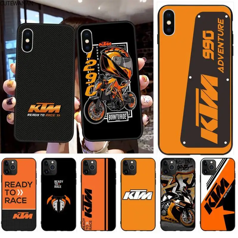 Крутой мягкий чехол для телефона Moto KTM iPhone 11 pro XS MAX 8 7 6 6S Plus X 5S SE 2020 XR чехол|Бамперы| |