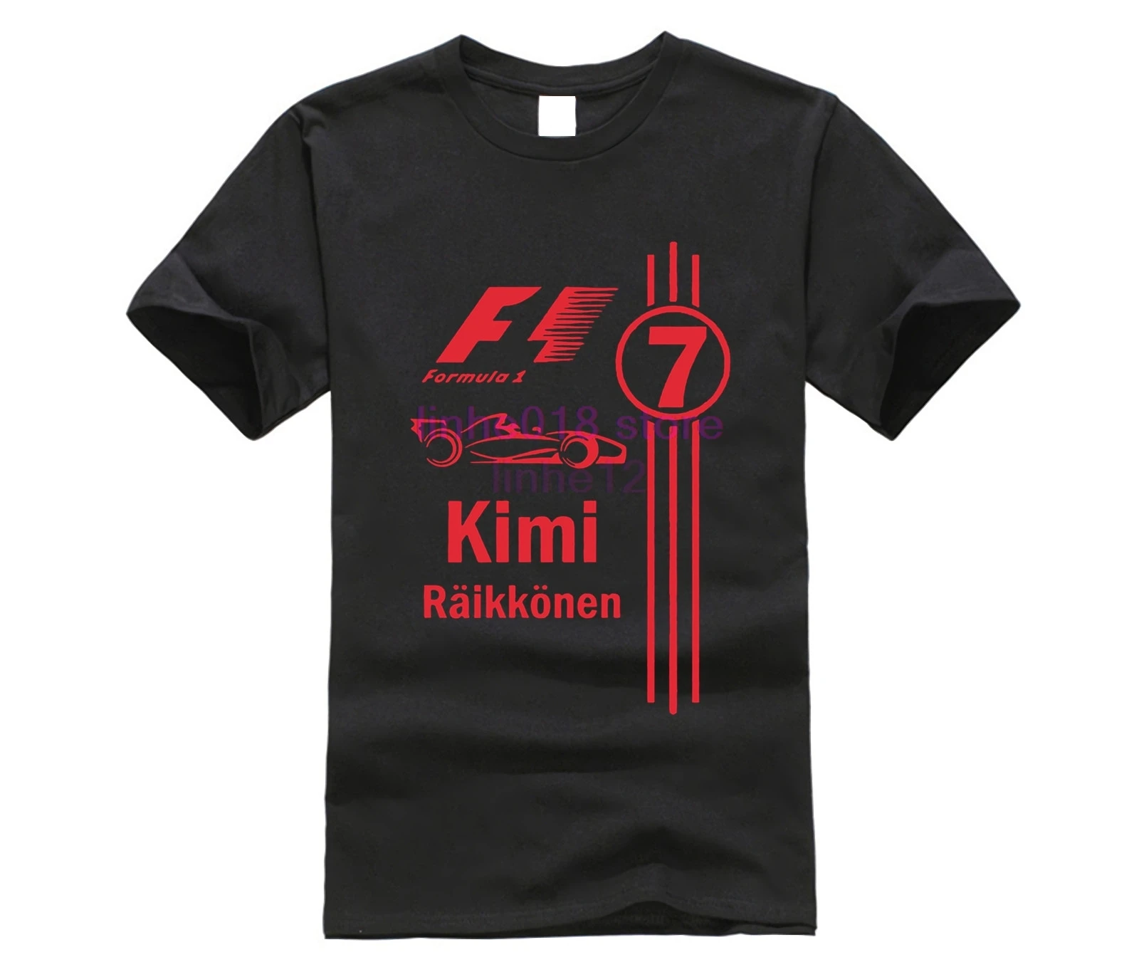 Классные Kimi Raikkonen футболки модные мужские с круглым вырезом Бесплатная доставка