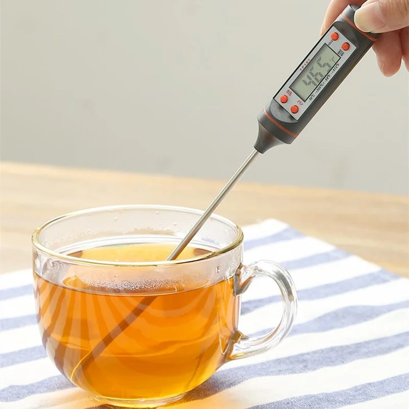 Digital food thermometer heat Sensor measuring meter pen for Meat Cake Fry Water Milk Oil Liquid Probe Kitchen Cooking BBQ tool | Дом и сад