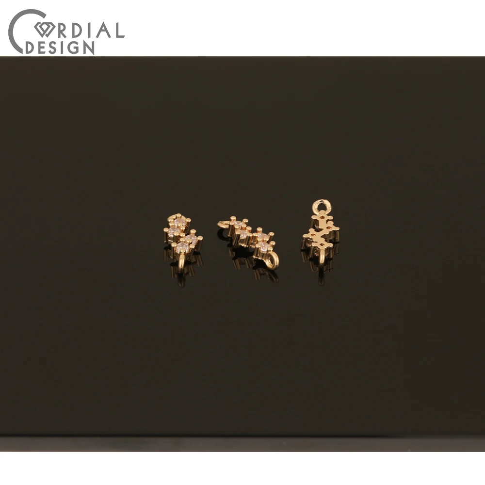 

Cordial Design 100Pcs 5*13MM Jewelry Accessories/DIY Connectors/Earring Making/CZ Charms/Hand Made/Jewelry Findings & Components