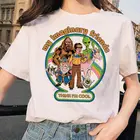 Футболка женская в стиле Харадзюку, страшный мультяшный Топ, шикарная рубашка с коротким рукавом в стиле улзан, серия Grim Evil, уличная одежда с демоном, на лето