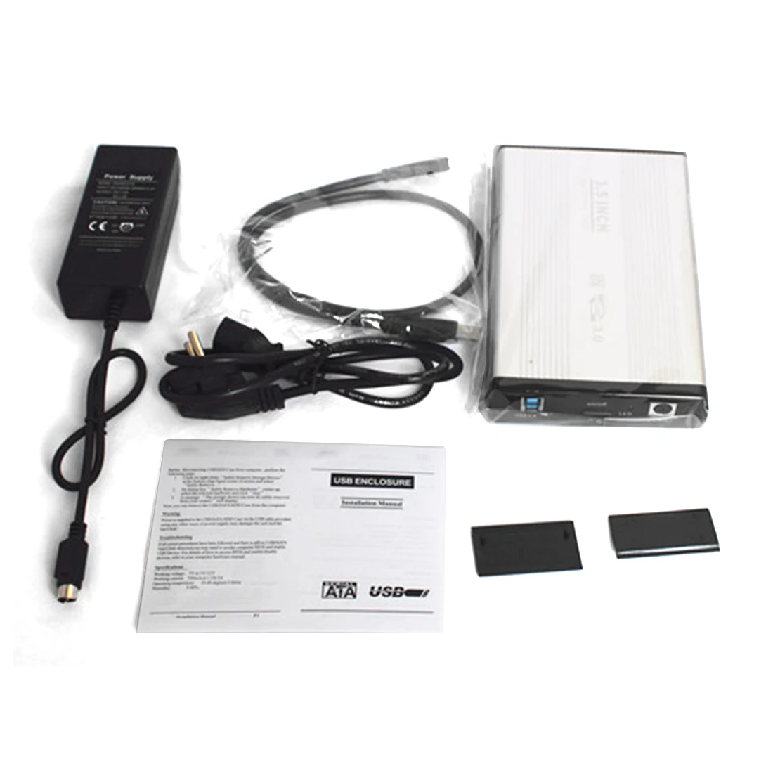 Корпус для жесткого диска 3 5 дюйма из алюминиевого сплава с USB 2 0 IDE внешний