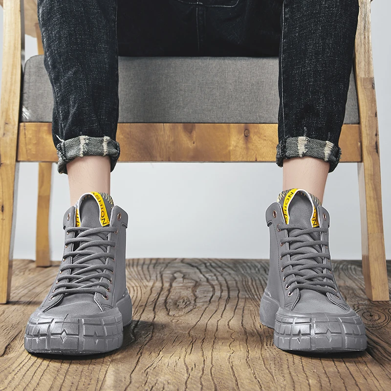 

2020 Luxury Man Casual Shoes Fashion High top Men Shoes Sport Sneakers Trend Comfortable Outdoor Non-slip Breathable Men Shoes