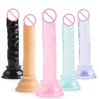 Реалистичный фаллоимитатор интимные игрушки для женщин G-spot, вибратор-массажер, Хрустальный фаллоимитатор, мощная присоска, искусственный пенис, Анальная пробка, игрушка