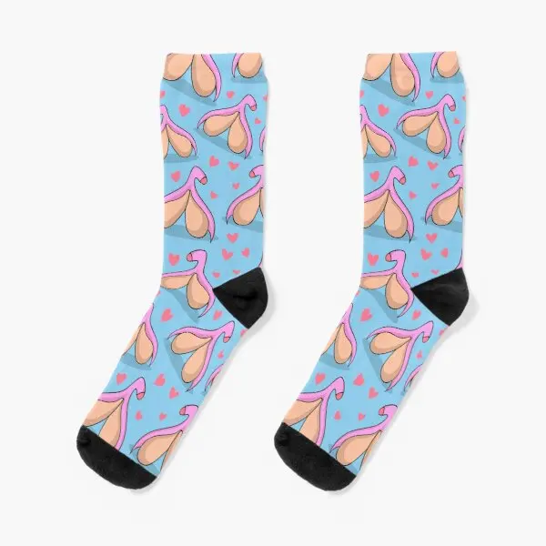 

Clitoris Print Crew Socks Pattern Women Cotton Mens Black Sports Breathable Cute Ladies Unisex Autumn Girls Short Funny Best