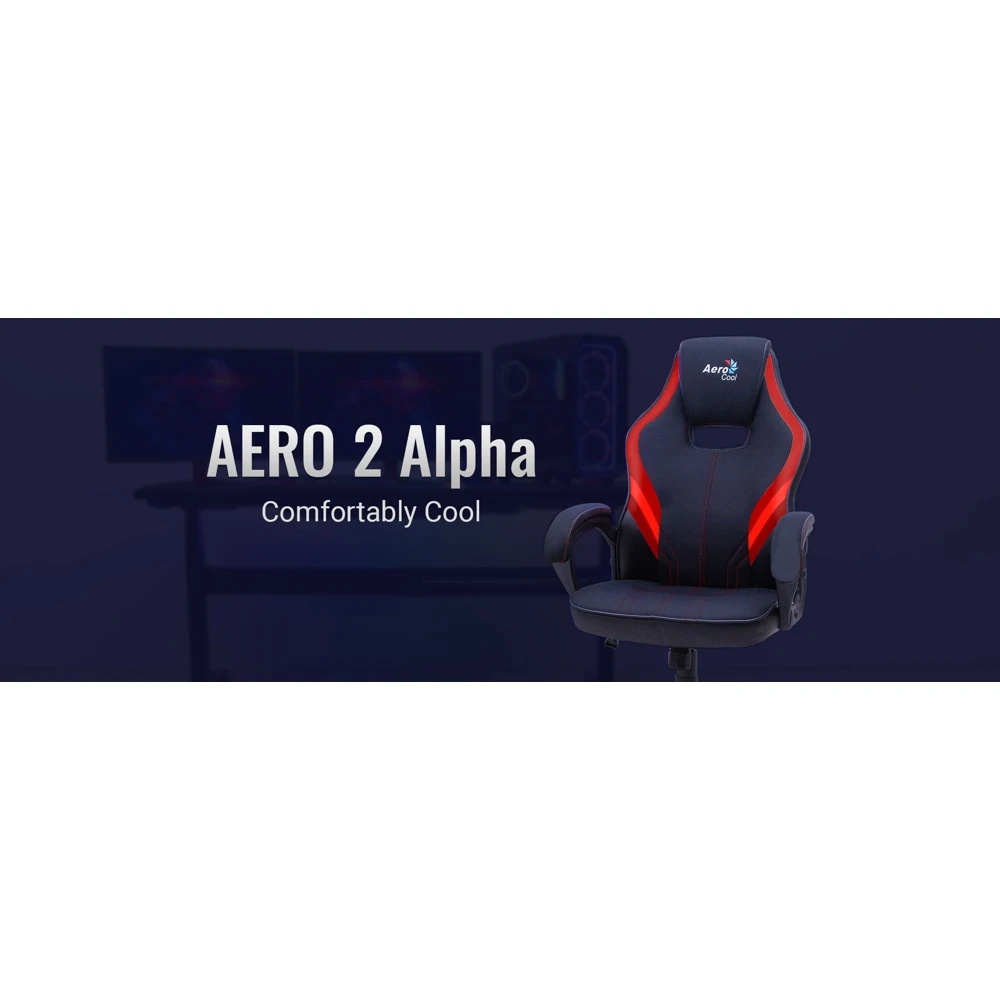 Компьютерное кресло AeroCool AERO 2 Alpha Black- Blue | Мебель