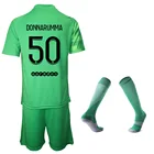 Футбольная майка вратаря #50, доннарума, Мужская молодежная детская майка, костюм с длинными рукавами и короткими рукавами