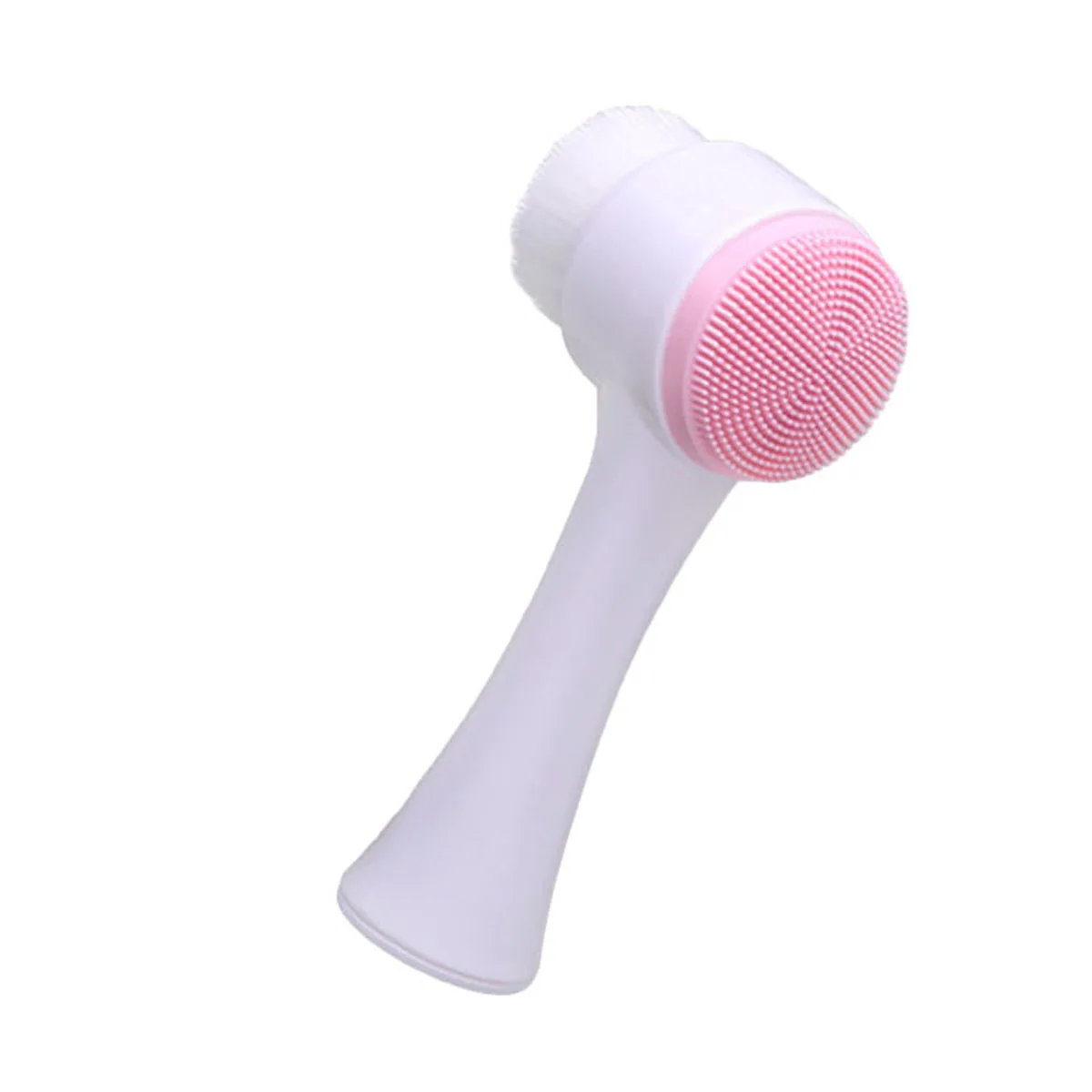 

Double-Sided Silicone Facial Cleanser Brush, Manual Blackhead Removal Brush Facial Cleansing Massage Wash Product