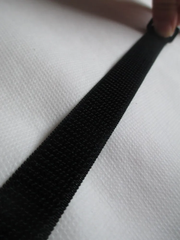 Fixmee 5 шт./лот 2*30 см черная эластичная волшебная лента палочки ремешок на липучке