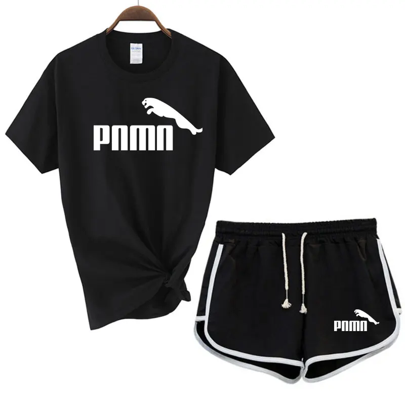 

Fashion Women Sets Diamond Pattern Short-Sleeved Bandage Suit Casual Top + High Waist Shorts Set Summer Female Suits