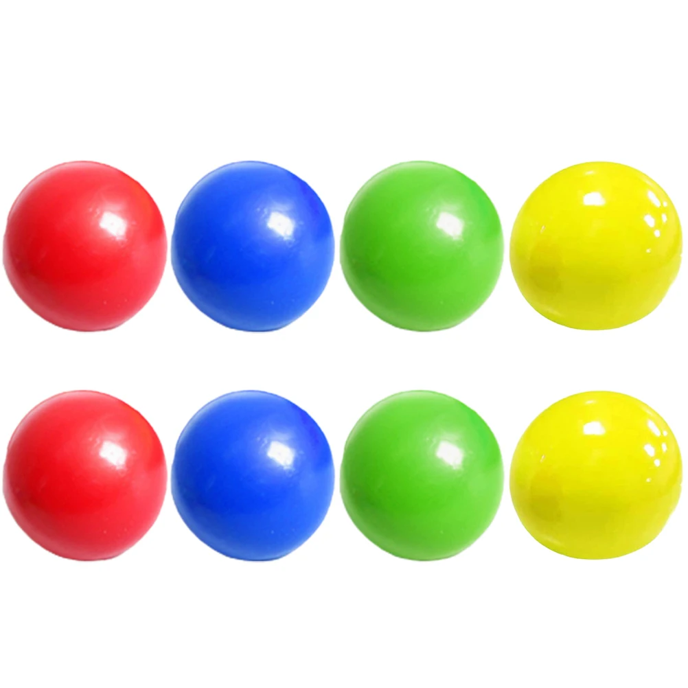 Bola de pared adhesiva luminosa para ni&ntilde;os y adultos, Bola de succi&oacute;n de pared, juguete de descompresi&oacute;n, 8 Uds.-5