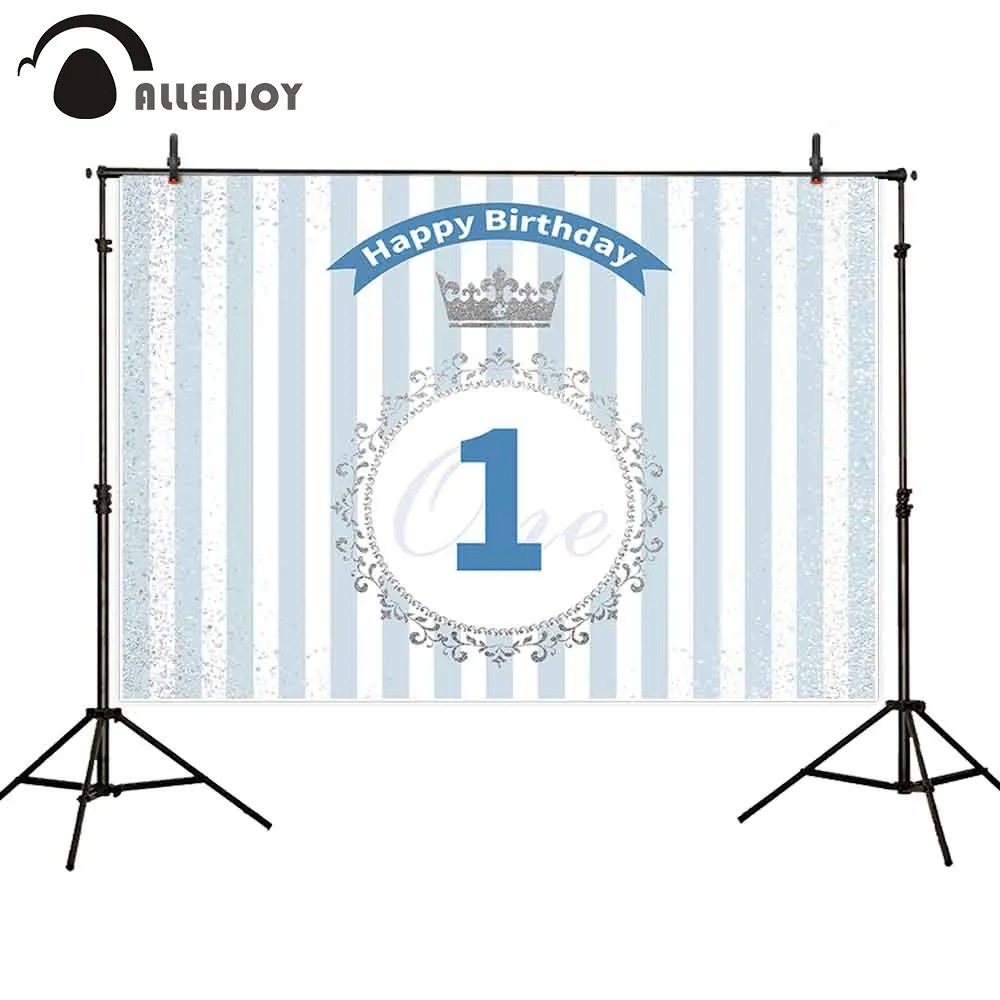 Allenjoy для новорожденных мальчиков праздника обои короны серебристого цвета