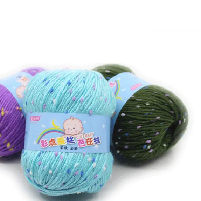 50 г детская яркая Эко-окрашенная искусственная шерстяная нить