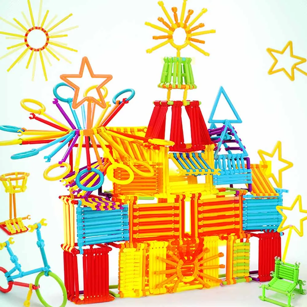 

Children's Magic Wand Toys Plastic Building Block Intelligence Development Assembling And Inserting Toys