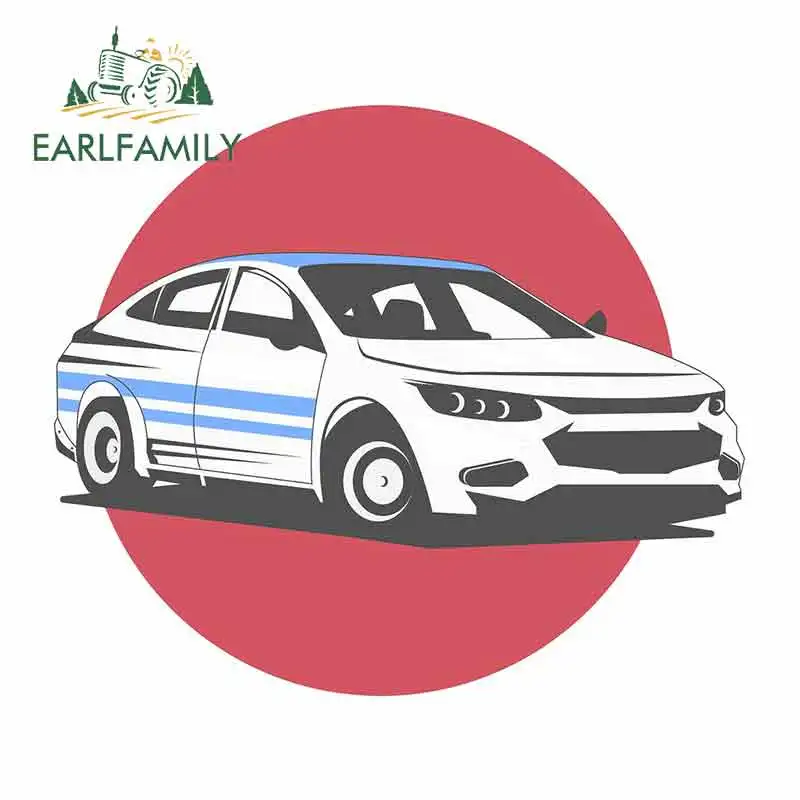 EARLFAMILY 13 см x 11 1 для седан Вектор в белом фоне автомобиль грузовик наклейка