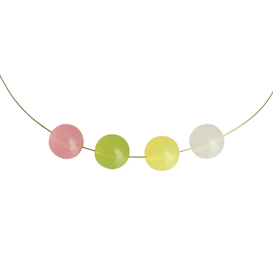 

100pcs Mixed Color Round Beads 8mm Acrylic Loose Spacer Bead Bulk for Necklace Bracelet DIY Jewelry Making Findings