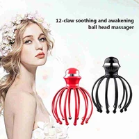 electric head scalp massager usb rechargeable vibration head hair stress relief massage back fatig anti stress health care