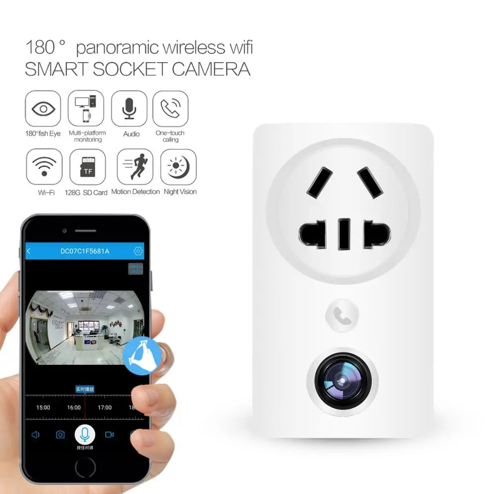 Беспроводная IP камера видеонаблюдения HD 1080P с поддержкой Wi Fi и USB|Камеры