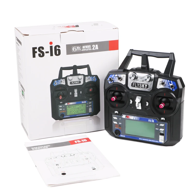 FLYSKY FS i6 I6 2 4G 6CH AFHDS 2A радиопередатчик с iA6 IA6B A8S X6B IA10B приемник для дрона
