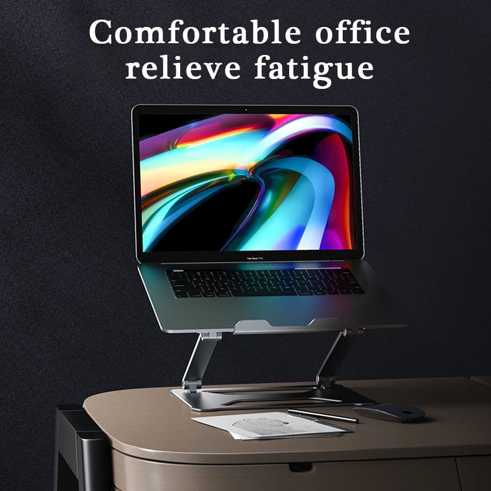 

Aluminum Alloy Notebook Laptop Computer Stand P18 Expansion Computer Holder with Cooling Holes for 10-17.3inch Notebooks