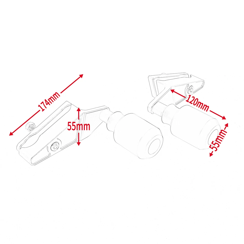 

Motorcycle Frame Sliders Crash Pad Protector Falling Protection For CFMOTO CF MOTO 250SR 2021 2020 2019 2018 250 SR Accessories
